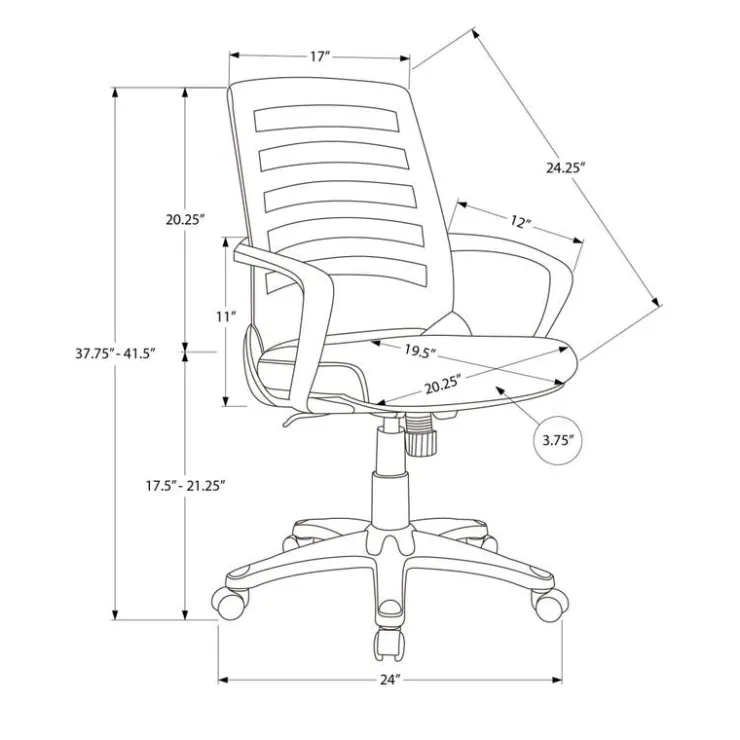Monarch Office Chair - Black Clearance