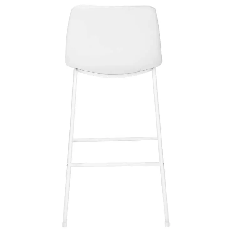 Monarch Office chair - standing desk / metal frame - curved backrest / leather- - White Hot