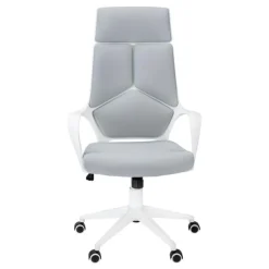 Monarch Office chair - / grey fabric / high back executive - White Outlet
