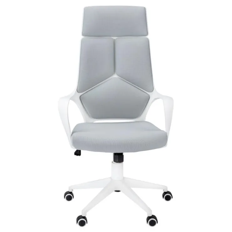 Monarch Office chair - / grey fabric / high back executive - White Outlet