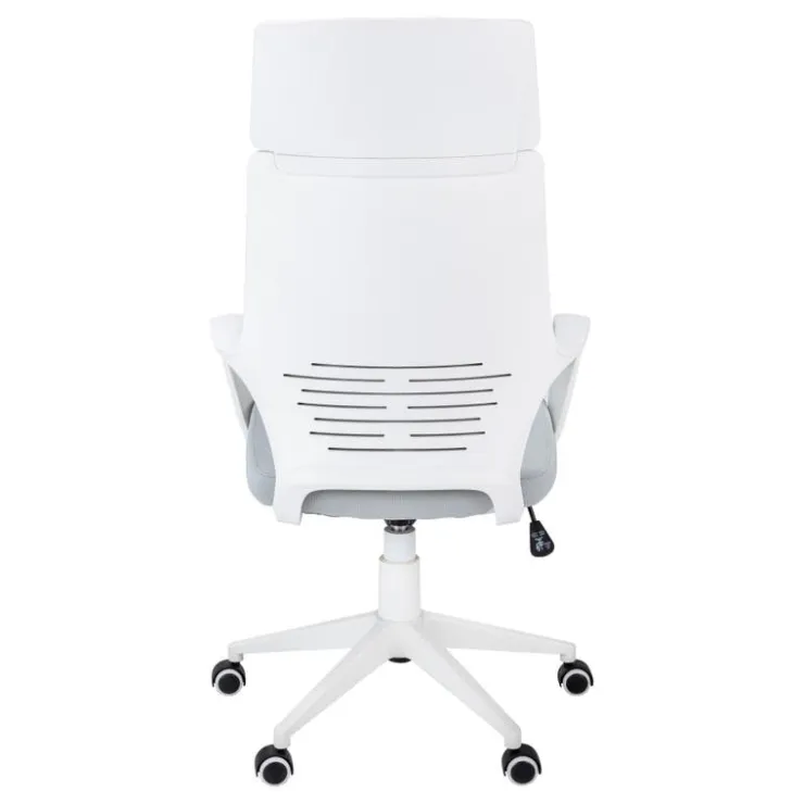 Monarch Office chair - / grey fabric / high back executive - White Outlet