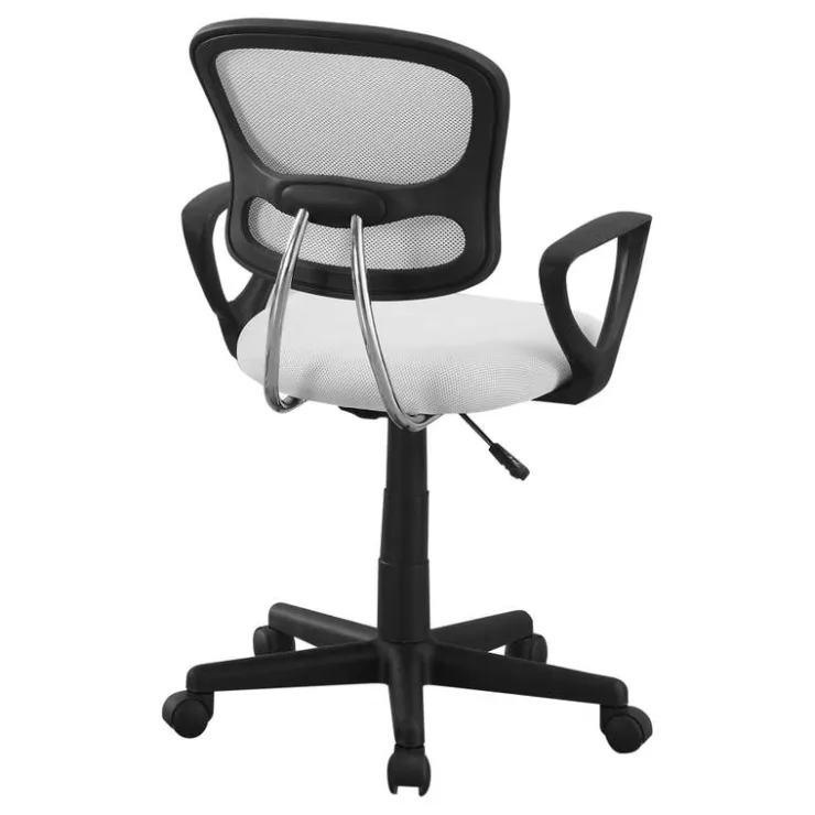 Monarch Office chair - mesh juvenile / multi-position - White Sale
