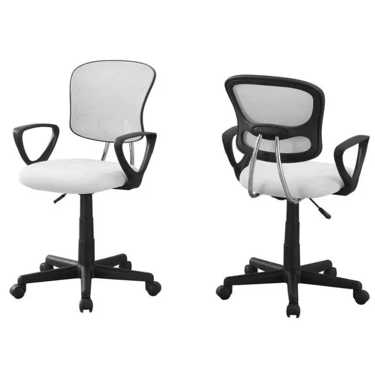 Monarch Office chair - mesh juvenile / multi-position - White Sale
