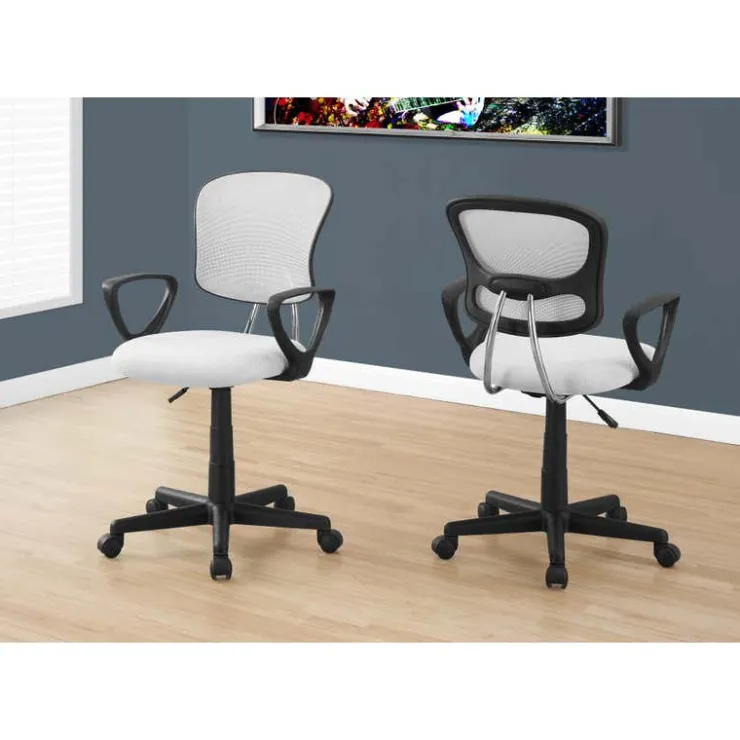 Monarch Office chair - mesh juvenile / multi-position - White Sale