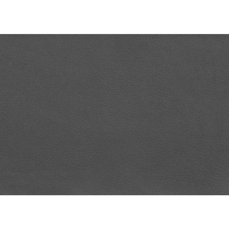 Monarch Office chair standing desk / metal frame - curved backrest / grey leather-l - Dark Grey Clearance