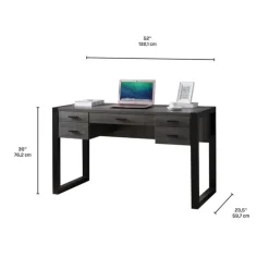Office desk Grey / Black New