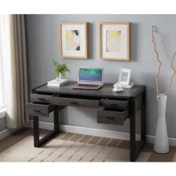 Office desk Grey / Black New
