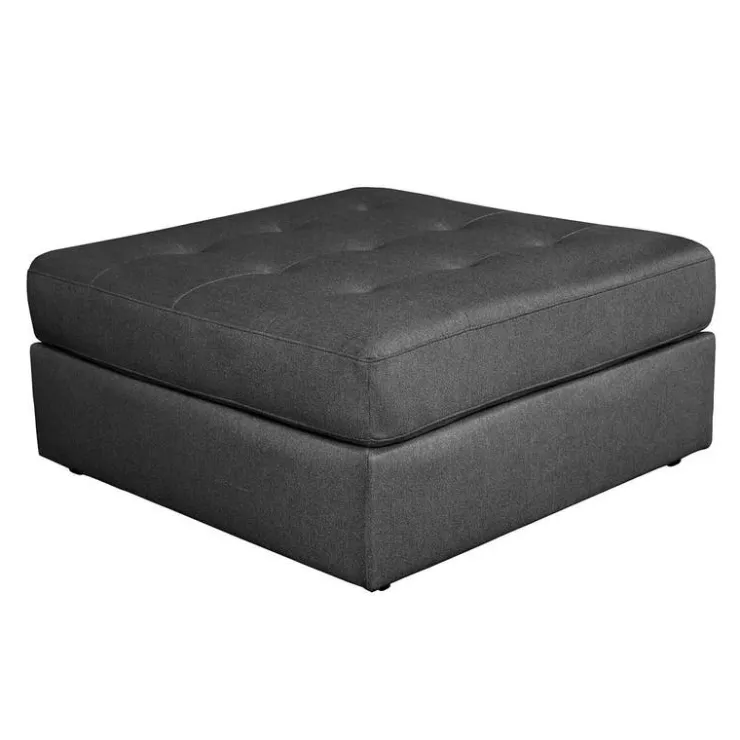 Ottoman 36 x 36 x 17 - Grey Dark Grey New