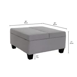 Sofa By Fancy Ottoman with Storage Light grey Best