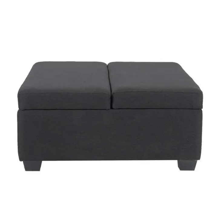 Sofa By Fancy Ottoman with Storage Dark grey New