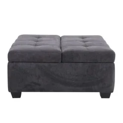 Sofa By Fancy Ottoman with Storage - Charcoal Grey Hot