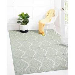 Outdoor 7 x 10 ft Rug Mint Green Sale