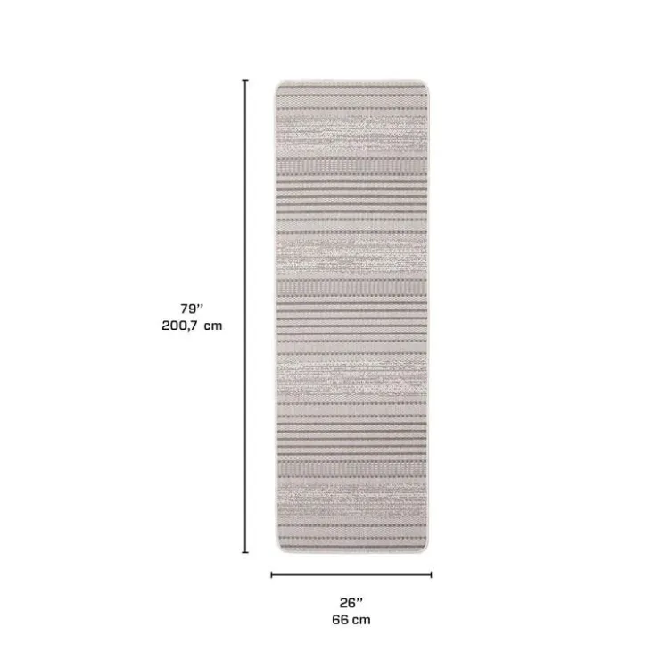 Outdoor 2 x 7 ft Rug Grey Clearance