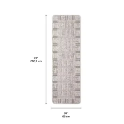 Outdoor 2 x 7 ft Rug Grey Clearance