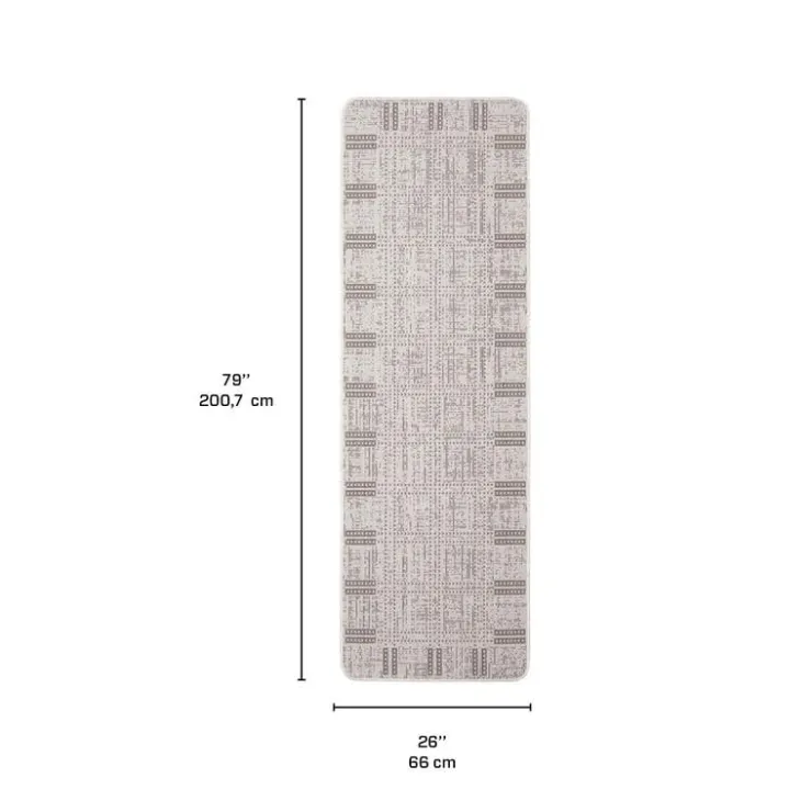 Outdoor 2 x 7 ft Rug Grey Clearance