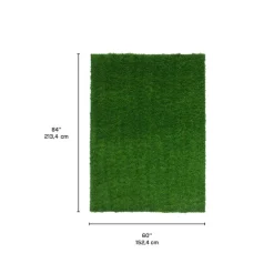 Outdoor Faux Grass Rug - 5 x 7 Green Clearance