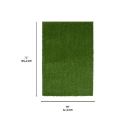 Outdoor Faux Grass Rug - 4 x 6 Green Outlet