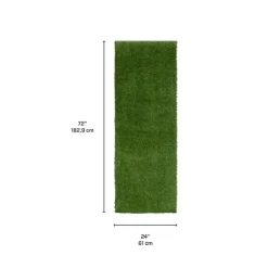 Outdoor Faux Grass Rug - 2 x 6 Green