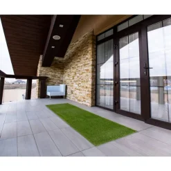 Outdoor Faux Grass Rug - 2 x 6 Green