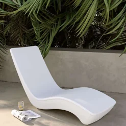Meubles South Shore Outdoor Lounge Chair White