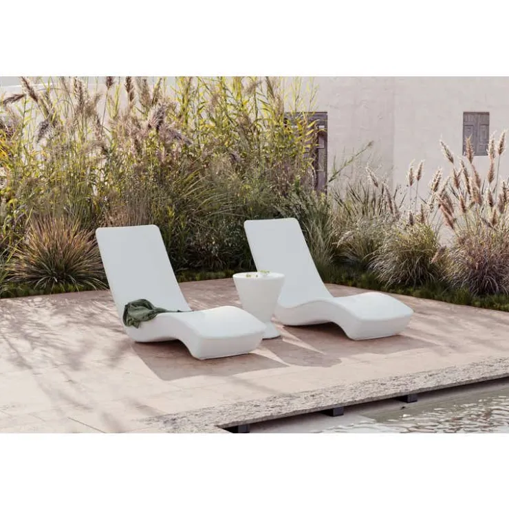 Meubles South Shore Outdoor Lounge Chair White