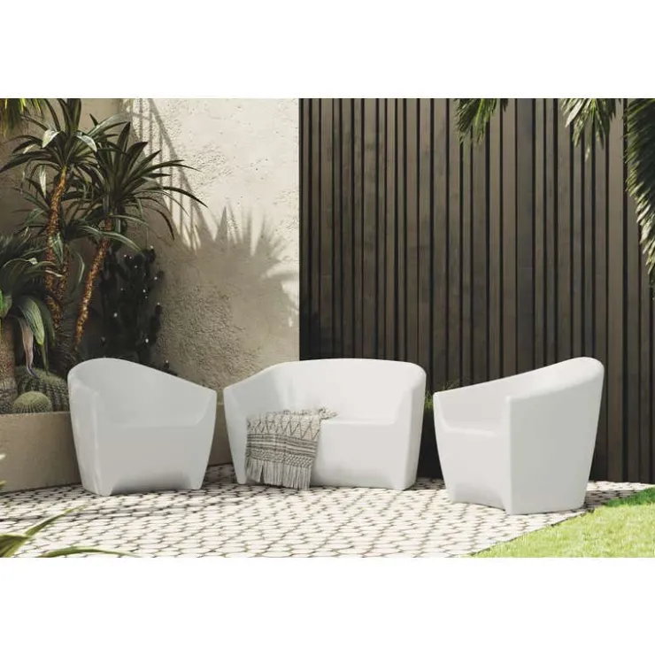 Meubles South Shore Outdoor Loveseat White Best