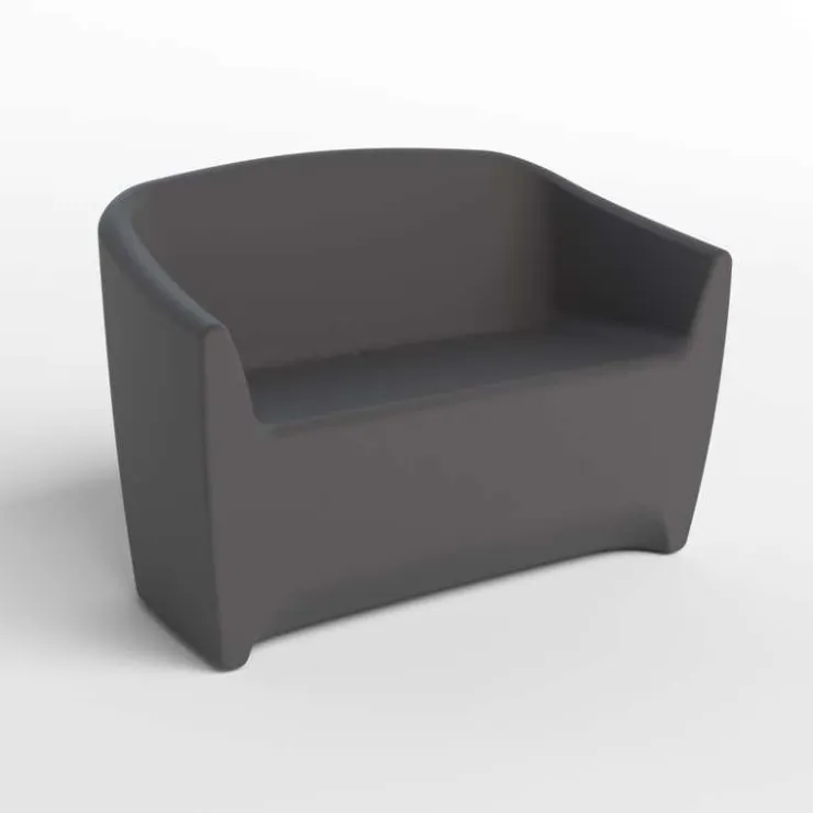 Meubles South Shore Outdoor Loveseat Dark Gray Best