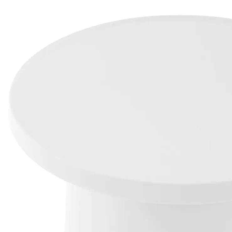Outdoor Resin Accent Table - White Outlet