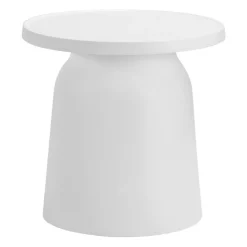 Outdoor Resin Conversation Set with 1 Accent Table and 2 Stackable Seats - White Best