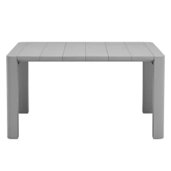 Outdoor Resin Rectangular Dining Table - Grey