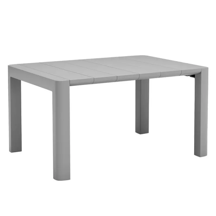 Outdoor Resin Rectangular Dining Table - Grey