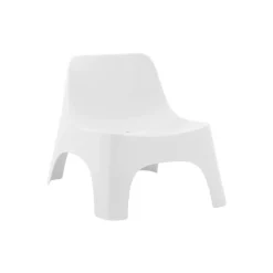 Outdoor Resin Stackable Seat - White Outlet