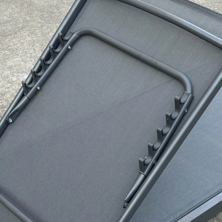 Outdoor Textilene Lounge Chair - Grey Online