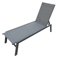 Outdoor Textilene Lounge Chair - Grey Online