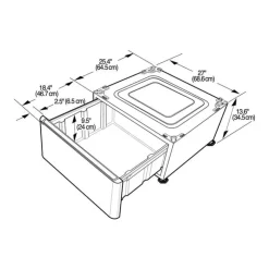 LG Pedestal White New