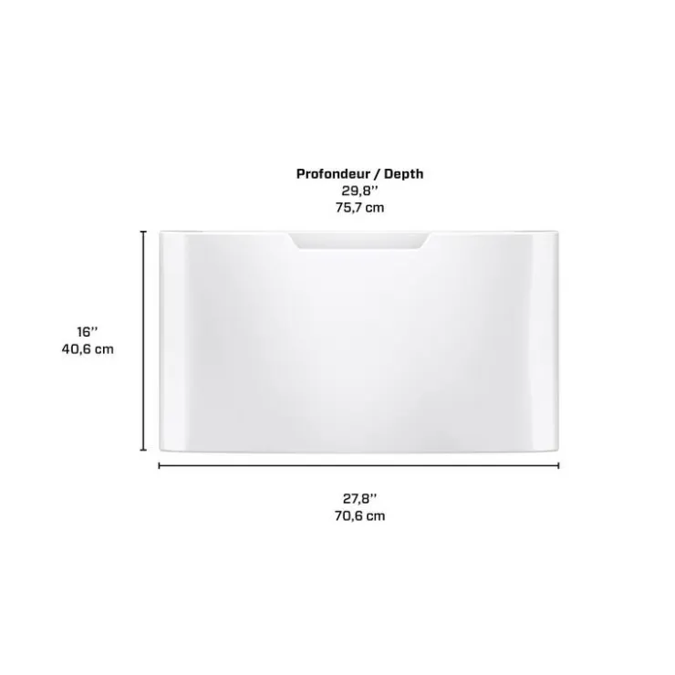 GE Appliances Pedestal White New