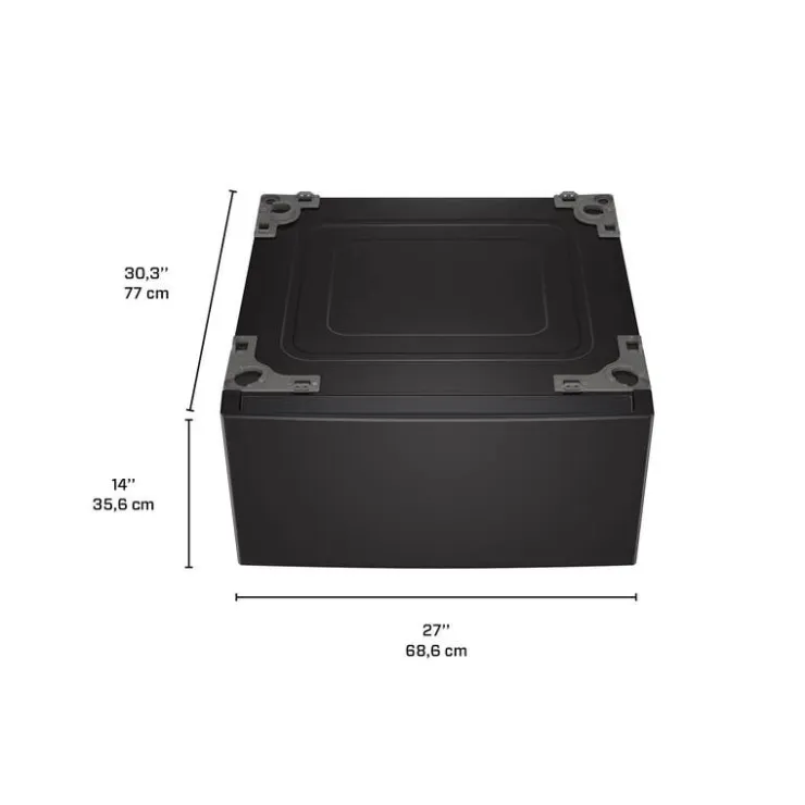 LG Pedestal Black Stainless Discount