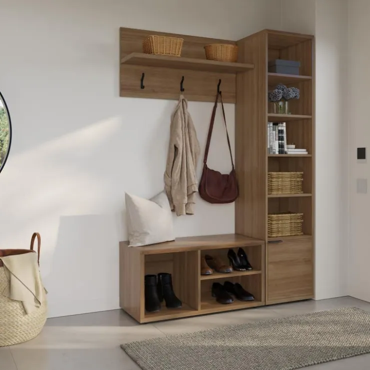 Nexera 3-Piece Entryway Furniture Set – Brown Fashionista Hot