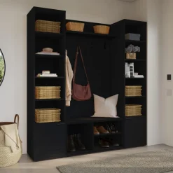 Nexera 4-Piece Entryway Furniture Set – Black Black karisma Best