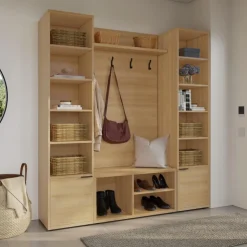 Nexera 4-Piece Entryway Furniture Set – Natural Golden maple Best
