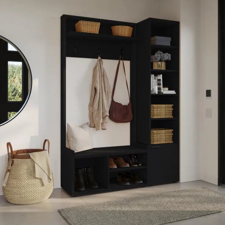 Nexera 2-Piece Entryway Furniture Set – Black Black karisma Outlet