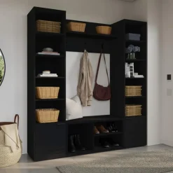 Nexera 4-Piece Entryway Furniture Set – Black Black karsima Best