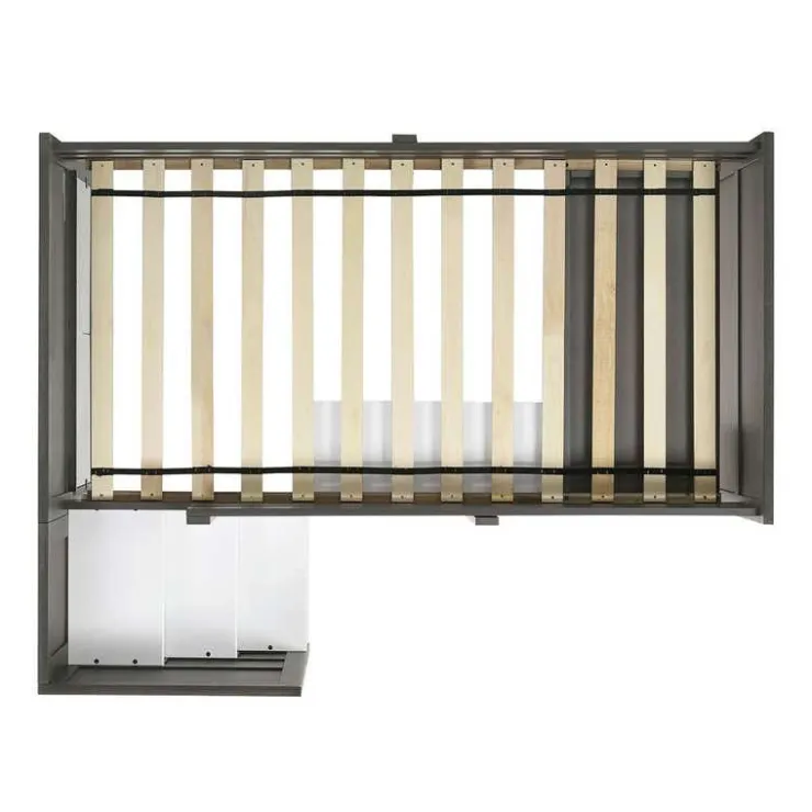 5-Piece Twin Loft Bed with Storage and Desk (39") Grey Best