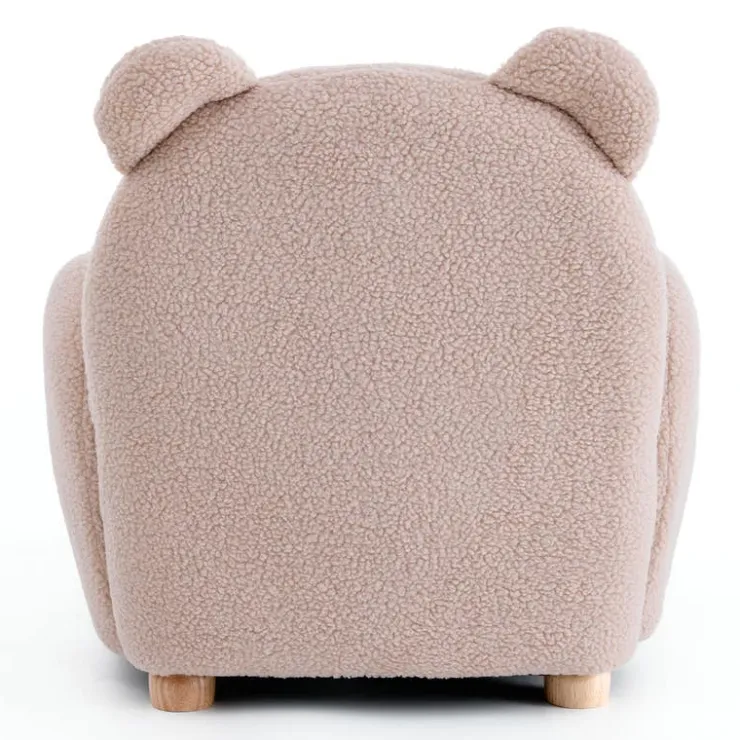 Pink Bear-Shaped Kids Armchair – 22.4" x 22.6" x 22.4" Beige Online
