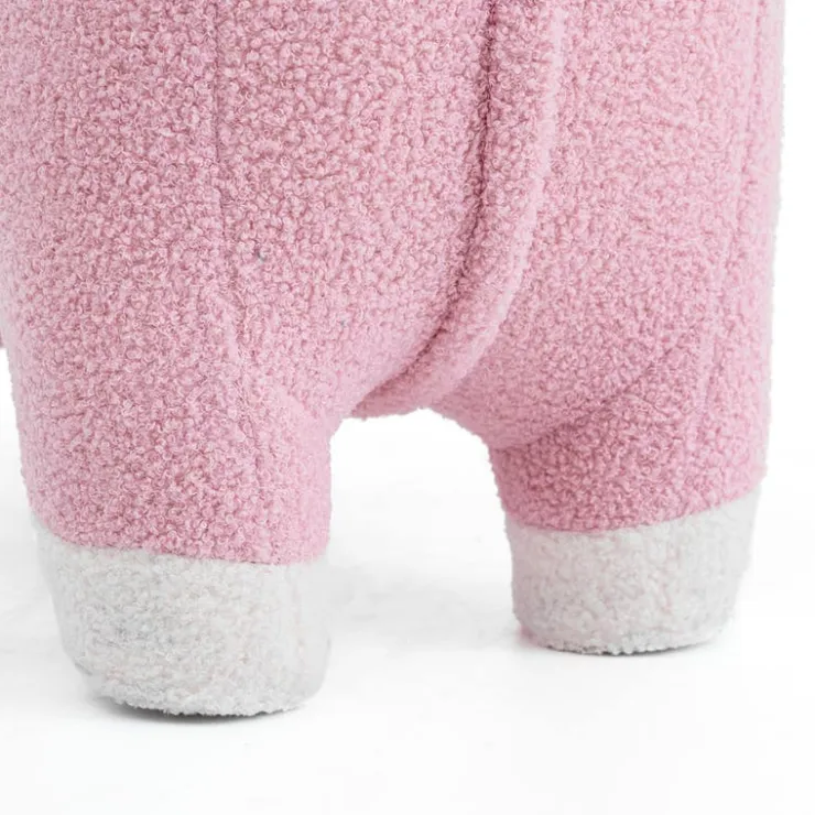 Giraffe-Shaped Kids Pouf – 29.5" x 11.4" x 40.2" Pink Clearance