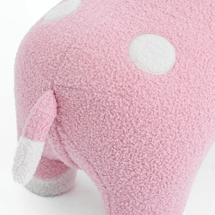 Giraffe-Shaped Kids Pouf – 29.5" x 11.4" x 40.2" Pink Clearance