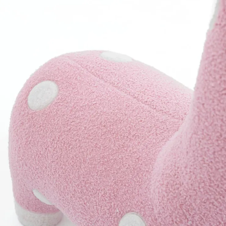 Giraffe-Shaped Kids Pouf – 29.5" x 11.4" x 40.2" Pink Clearance