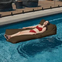 Pool Floating Bean Bag - Brown Light Grey Discount