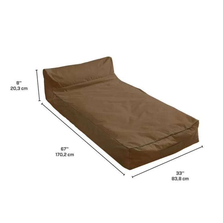 Pool Floating Bean Bag - Brown Light Grey Discount