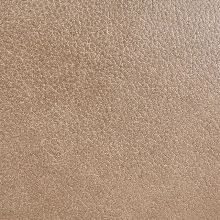 Power Leather Reclining Loveseat with Adjustable Headrests - Taupe Mole Best